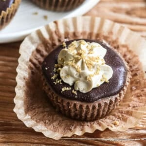 Mini mocha cheesecake dessert. .