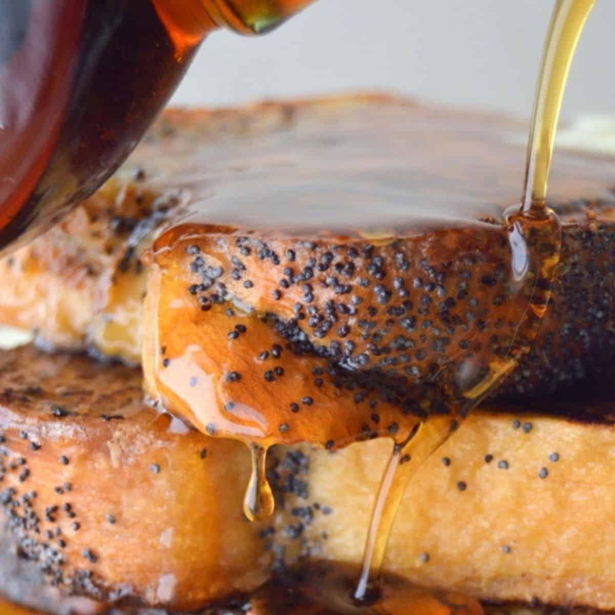 almond poppy seed French toast
