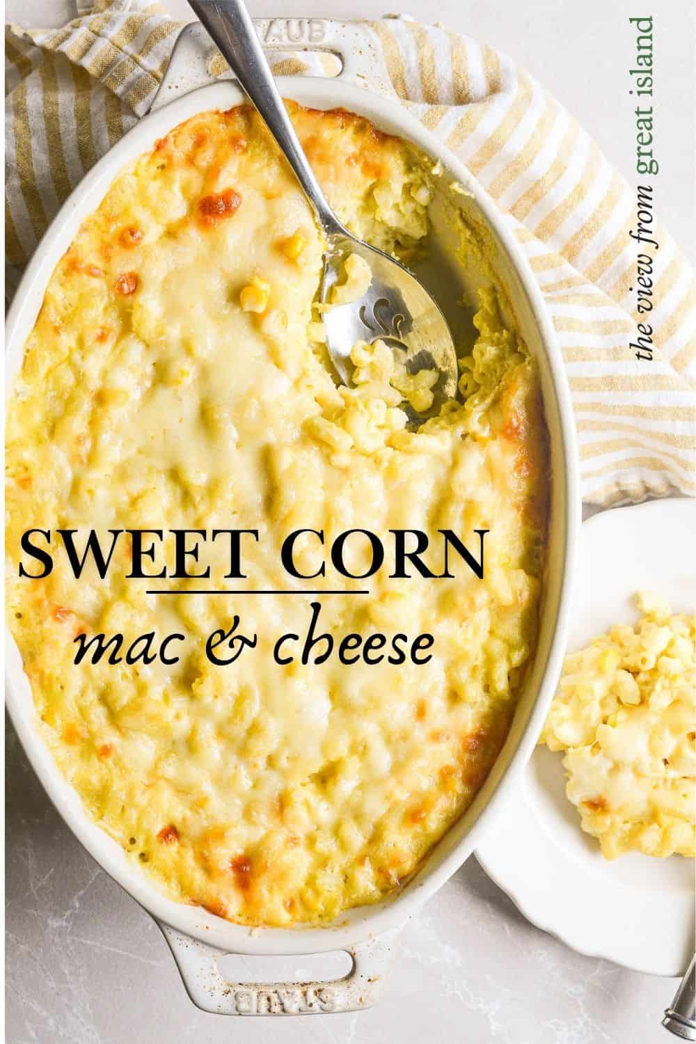 sweet corn mac and cheese pin