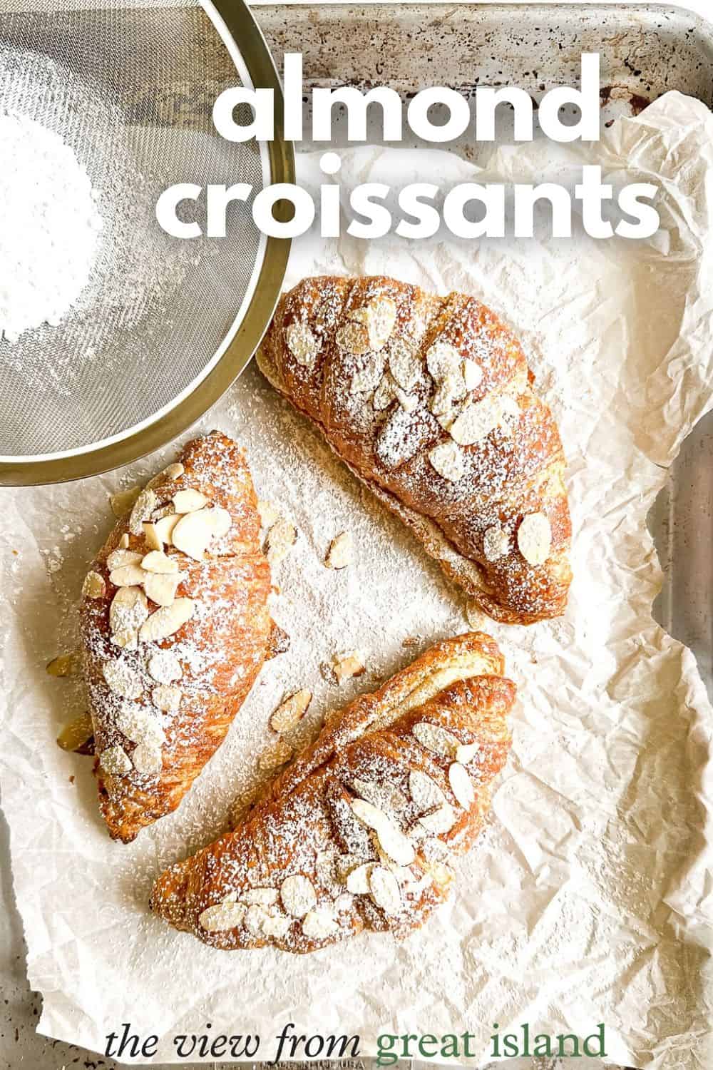 Almond croissant pin