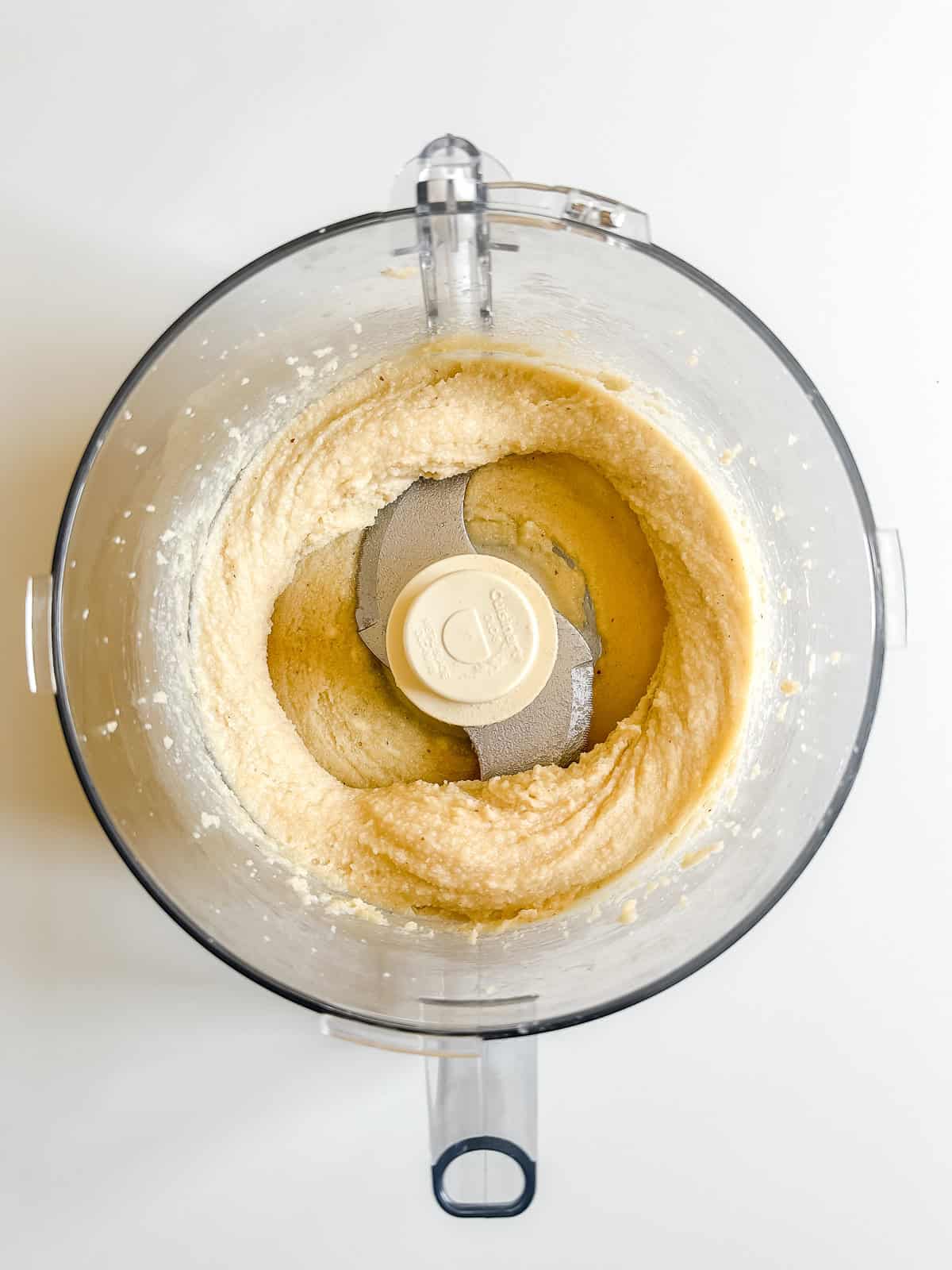 Making almond frangipane filling in a food processor.