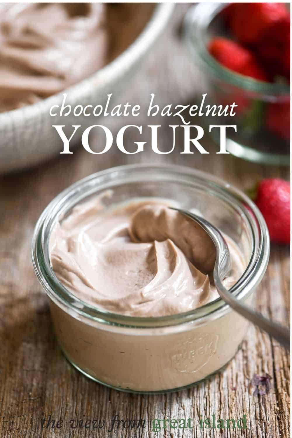 chocolate hazelnut yogurt pin.