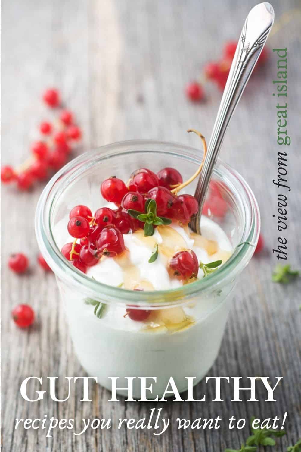 gut healthy recipes pin.
