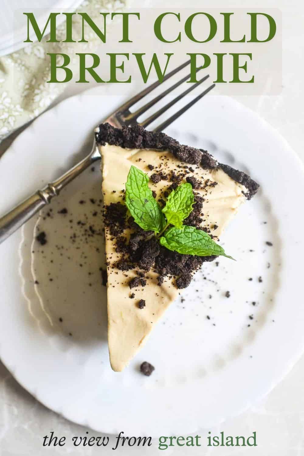 mint cold brew pie pin