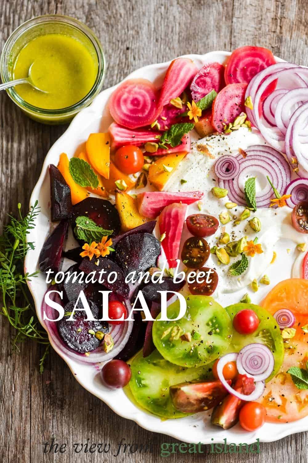 tomato and beet salad pin.
