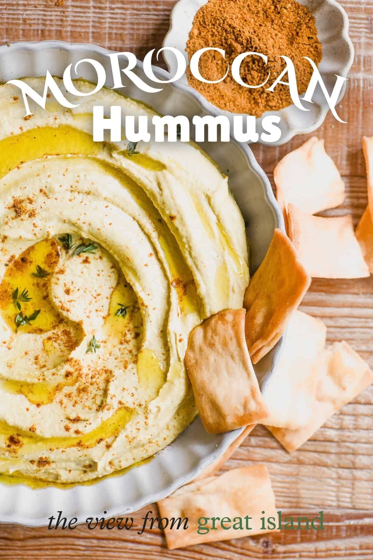 Moroccan hummus pin.