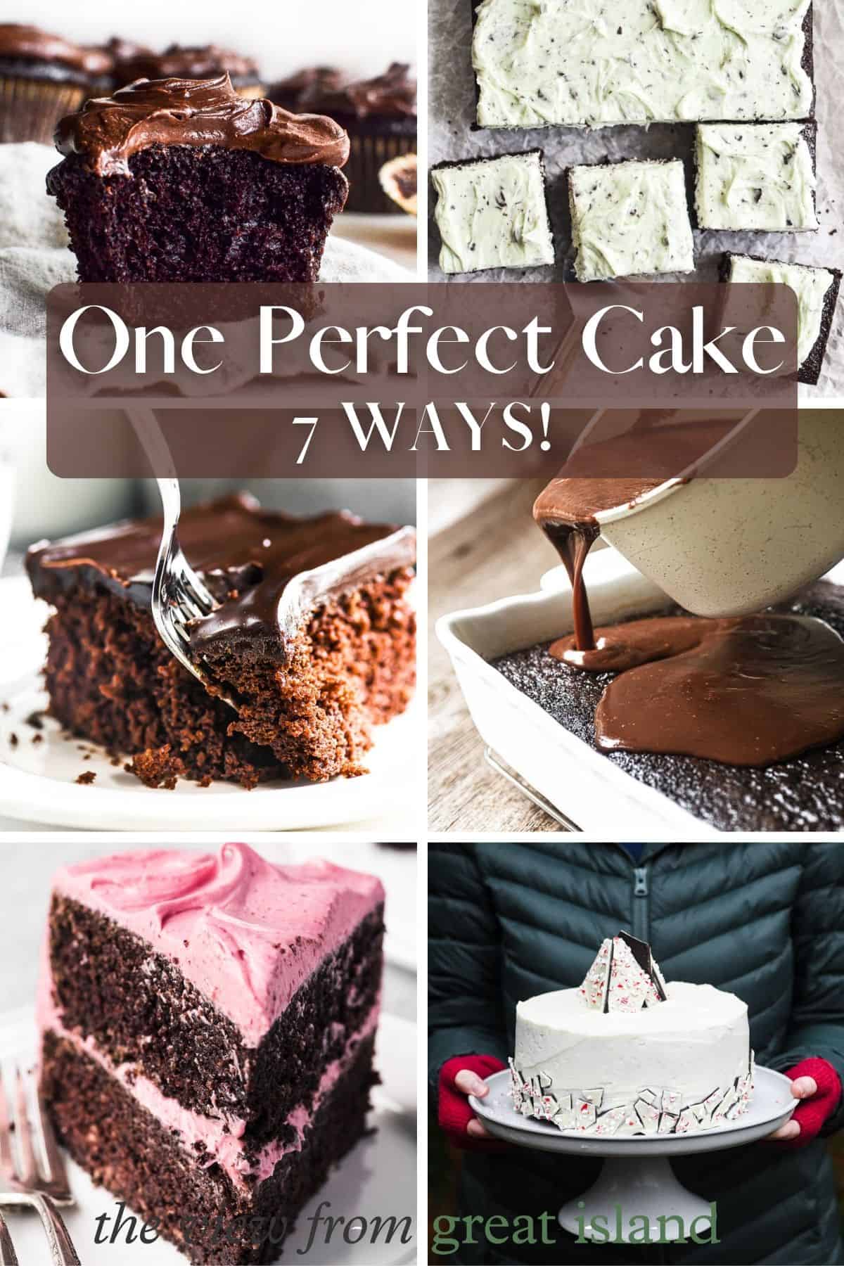 one cake 7 ways pin.